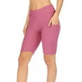 thumbnail image 4 of Women's High Waist Pockets Mesh Athletic Running Yoga Gym Biker Shorts, 4 of 6