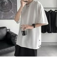 thumbnail image 4 of Rrunsv Mens Graphic Tees Men's Graphic Print Short Sleeve T Shirt Round Neck Casual Tee Top White,L, 4 of 5