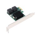 thumbnail image 2 of Tarjeta adaptadora PCI-E a 4 puertos SATA3.0 Tarjeta de expansión PCI-E a SATA3.0 Velocida Eccomum Tarjeta de expansion, 2 of 4