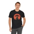 thumbnail image 5 of Funny UFO shark lover humor UFO lover flying saucer Unisex T-shirt, 5 of 7
