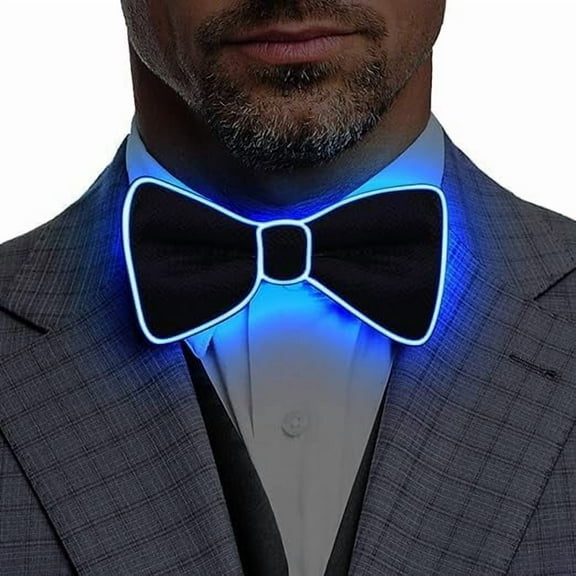 SHANJIA LED Bow Tie Light Up Bow Tie LED Bow Tie Adjustable Light Up Bow Tie,LED Light Up Bow Tie Perfect for Christmas Halloween New Years Music Festival Rave Party