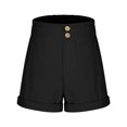 thumbnail image 5 of Girls' Ruffled Elastic Waist Shorts Summer Casual Wide Leg Shorts with Pockets Size 5-15 Years, 5 of 5