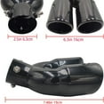 thumbnail image 6 of Car Dual Exhaust Tip Stainless Steel Muffler Tail Pipe 63mm 2.5 Inches Universal Exhaust System End Modified Parts, 6 of 6