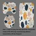 thumbnail image 2 of 4PCS Fall Shower Curtain Sets with Rugs, Waterproof White Fabric Shower Curtain, Autumn Harvest Blue Orange Pumpkin Watercolor Eucalyptus Leaves Botanical Berry Thanksgiving Bathroom Decor, 2 of 7