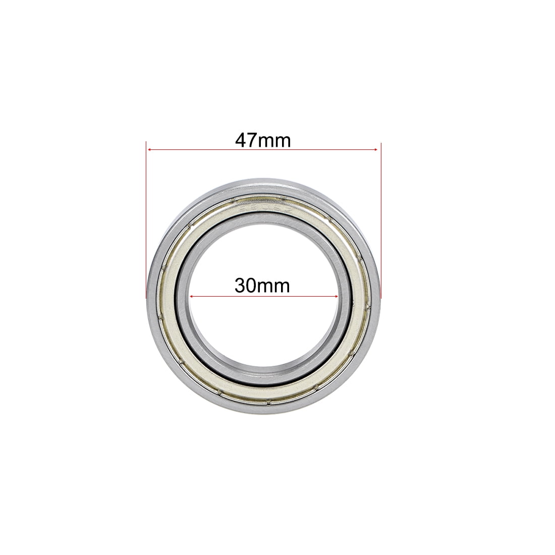 Unique Bargains Deep Groove Ball Bearings Thin Double Shield Chrome Steel 30x47x9mm