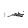 thumbnail image 5 of FRCOLOR 3pcs Hair Clip Crystal Alligator Clip Women Wedding Decorative Bling Barrette, 5 of 8