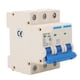 thumbnail image 1 of Disyuntor 3P Disyuntor en miniatura Montaje en riel DIN Interruptor de protección contra sobrecarga para sistema de iluminación de oficina en el hogar AC 400V 50Hz 63A, 1 of 8