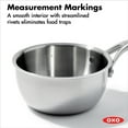 thumbnail image 4 of OXO Mira Tri-Ply Stainless Steel 1.5Qt Chef's Pan with Lid, 4 of 7