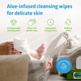 thumbnail image 6 of FitRight Disposable Adult Wipes for Incontinence, Personal Dry Cleansing Wipes, Fragrance Free, Aloe, Quilted, 8 x 12in, 576 Count, 6 of 7