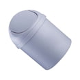 thumbnail image 2 of Desktop Trash Rubbish Waste Nut Shell Can Solid Color Swing Lid Odorless Replacement Kitchen Automotive Dustbin White, 2 of 10