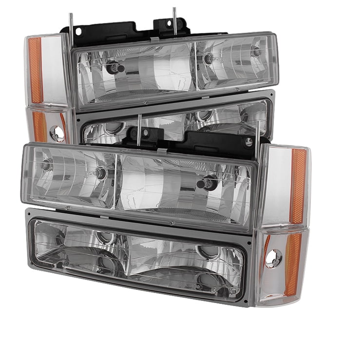 LED Bumper Corner Lights For 88-93 Chevy/GMC C/K Series Smoked Headlights