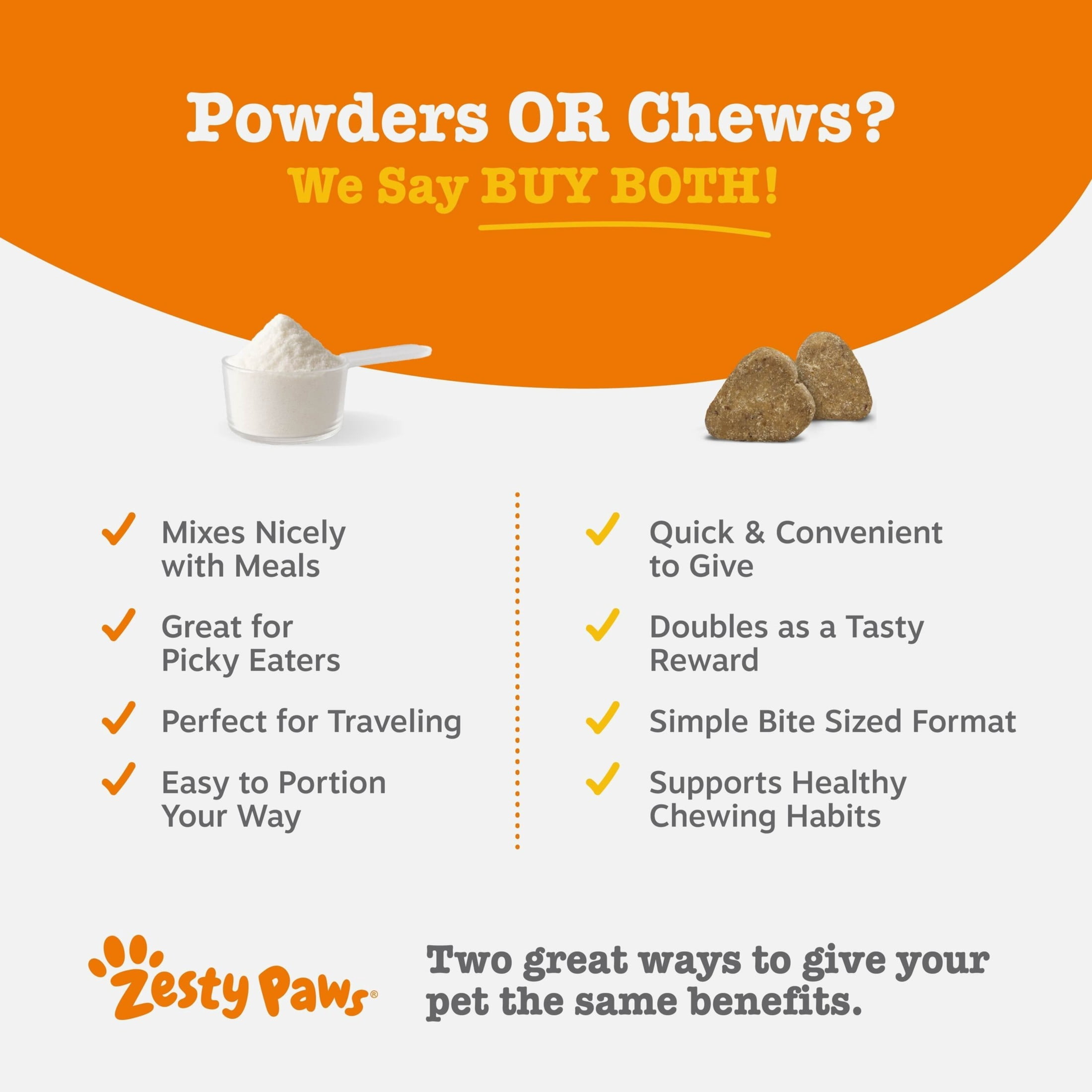 (2 pack) Zesty Paws Probiotic Powder Pumpkin Flavor Dog Supplement, 150g