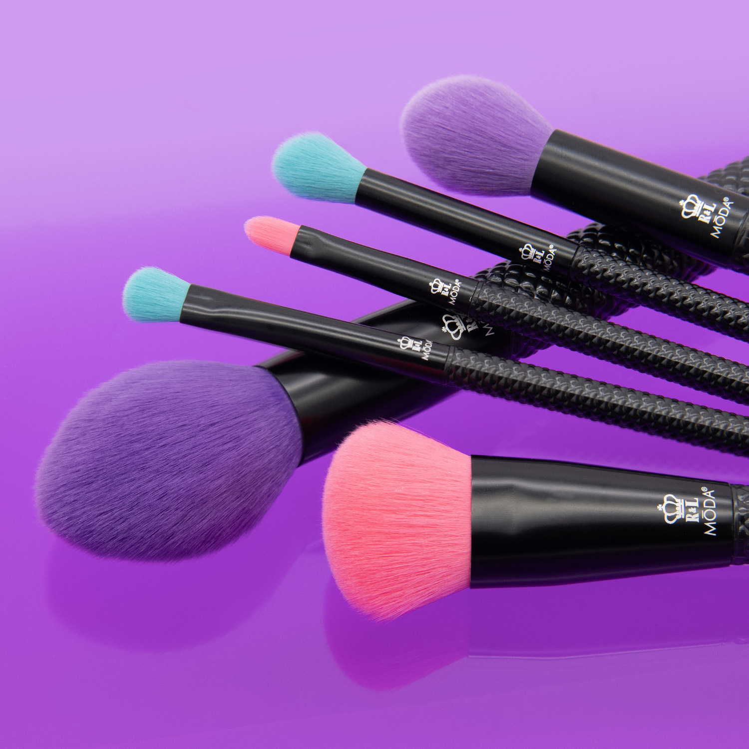 Moda Brush Neon Nights 6-Piece Makeup Brush Kit photo 2