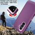 thumbnail image 6 of Asuwish Compatible with Samsung Galaxy A15 5G/4G Phone Case Hybrid Rugged Shockproof Hard Protective Drop Proof Full Body Heavy Duty Mobile Cell Cover for A 15 G5 15A Women Men Purple, 6 of 8