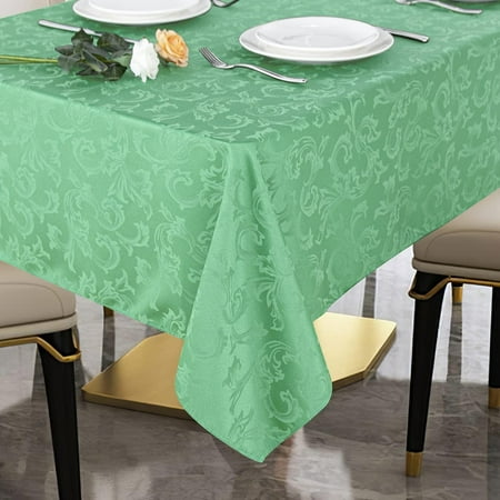 

Jacquard Table Cloth Heavy Duty Waterproof Tablecloth for Outdoor and Indoor Use (Dark Grey Rectangle 60 x 84 Inch)