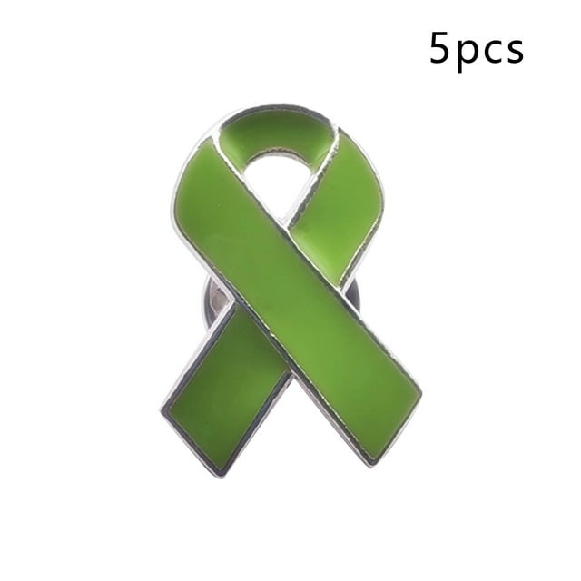 Health Awareness Brooch - Gold Plated Campaign Lapel Pin for Support and Solidarity 100PCS