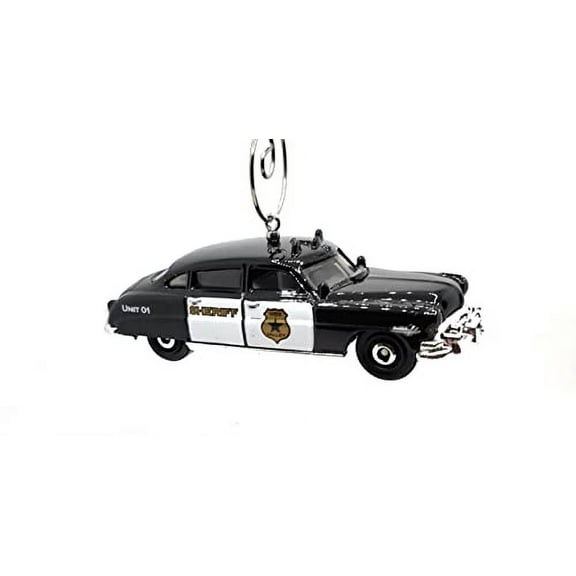 Christmas Ornament for 1951 Hudson Hornet Sheriff Black White