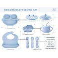 thumbnail image 3 of SNNROO 10pcs Owl Pattern Baby Feeding Tableware Set   Silicone Material, 3 of 7