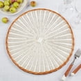 thumbnail image 4 of Saro Lifestyle Earthy Blend Tow-Tone Rattan Placemat (Set of 4), 4 of 4