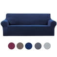 thumbnail image 1 of Ounissouiy Fundas de sofá hechas de terciopelo, fundas de sofá elásticas suaves y agradables para la piel, fundas de sofá elásticas Decoración del hogar Azul marino, 1 of 6