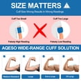 thumbnail image 4 of Brazalete de repuesto universal XXL para la presión arterial - Diseño en abanico de 23 a 61 cm de amplio rango de medición, ideal para brazos grandes. 6 tamaños de conectores compatibles con monitores, 4 of 5