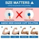 thumbnail image 4 of Brazalete de repuesto universal XXL para la presión arterial - Diseño en abanico de 23 a 61 cm de amplio rango de medición, ideal para brazos grandes. 6 tamaños de conectores compatibles con monitores, 4 of 5