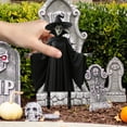 thumbnail image 4 of BinKFF Witch Garden Stakes for Halloween Decor, 8.5 inchs Halloween Pumpkin Bats Ghost Garden Yard Sign for Lawn Decorations Outdoor Garden Halloween Party Decor, 4 of 5