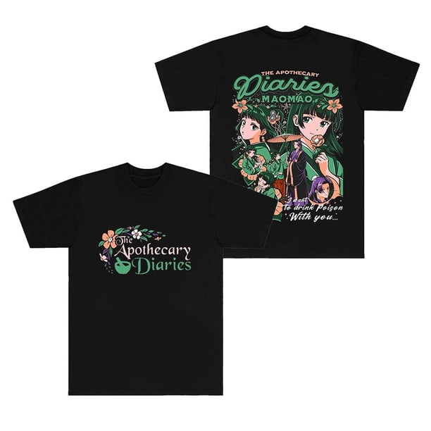 The Apothecary Diaries Maomao Camisetas Camiseta de manga corta Unisex Moda Cuello redondo Top