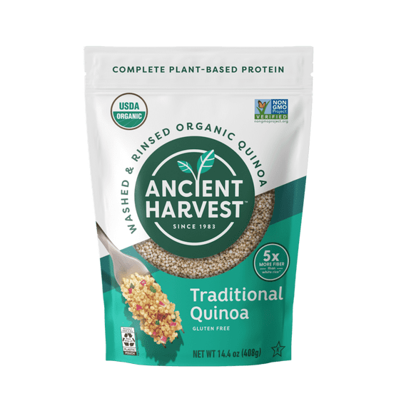 Ancient Harvest Gluten-Free Traditional White Grain Organic Quinoa, 14.4 oz