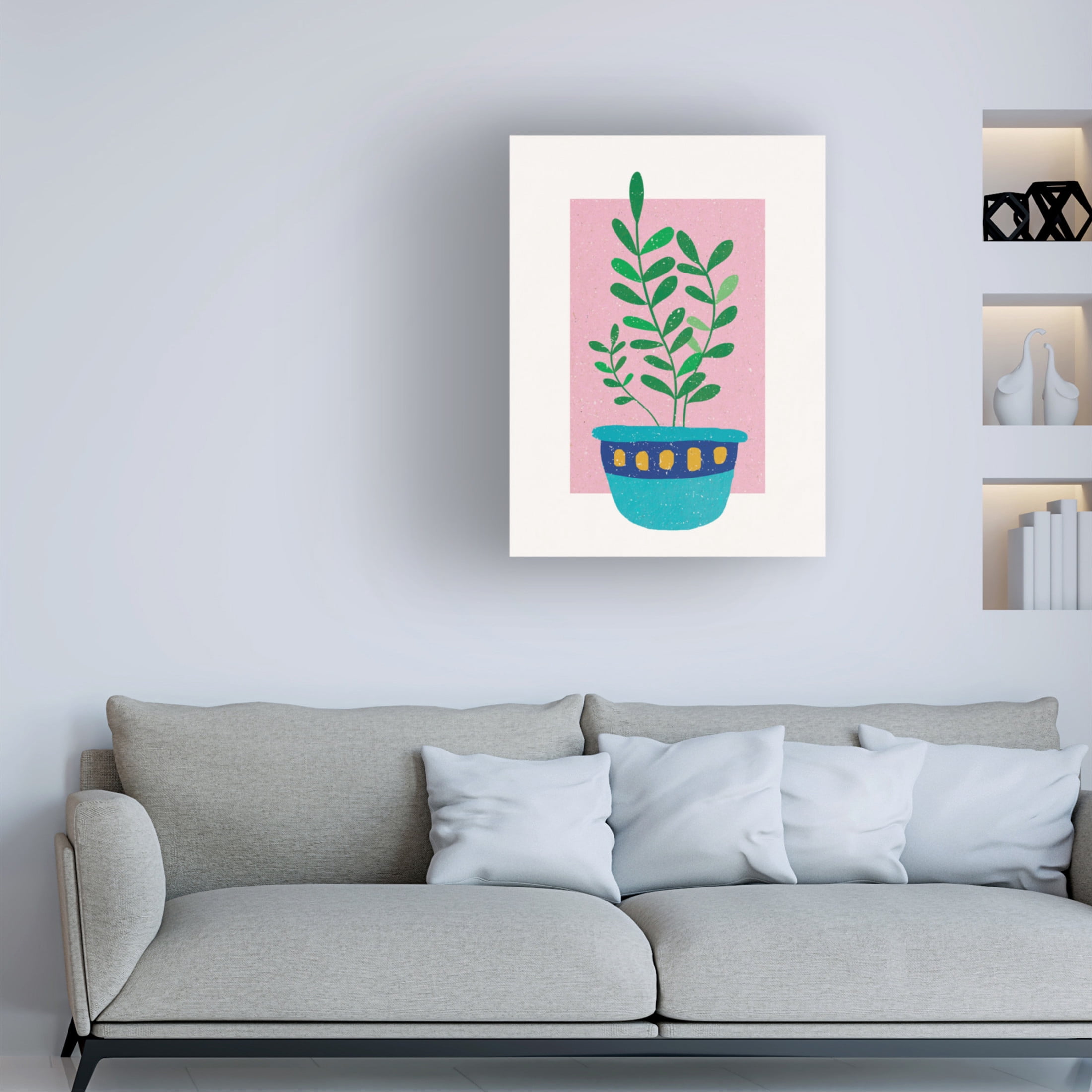 Trademark Fine Art Aylin Demir Plant in Sunset Canvas Wall Art