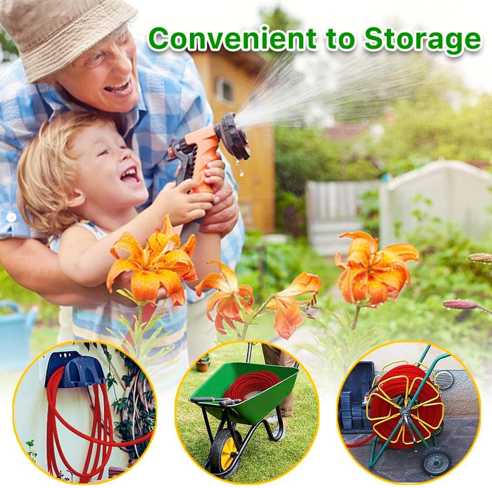 75FT Garden Hose with 3/4" Fittings, Lightweight  Water Pipe for Lawn Car Watering Plants