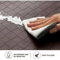 thumbnail image 4 of Homieway Kitchen Mat for Floor, Anti Fatigue Memory Foam Rug, Waterproof PVC Padded Comfort Mat for Kitchen Sink, Laundry Room, Office, 17"x47", Brown, 4 of 6