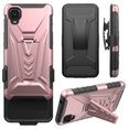 thumbnail image 2 of SPY CASE Case for TCL 30Z / TCL 30 LE Case with Tempered Glass Screen Protector Hybrid Cover with Kickstand Phone Belt Clip Holster - Rose Gold, 2 of 7