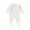 White, variant on fatyb Baby Boys Girls Zipper Romper Long Sleeve Footed Jumpsuit Newborn Infant Cotton Pajama Loungewear