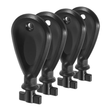 MLINS  4 Pcs Hand Towel Dispenser Key Bathroom Building Materials Black