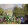 thumbnail image 2 of Monet, Claude 18x15 White Modern Wood Framed Museum Art Print Titled - A corner of the Garden at Montgeron, 2 of 4