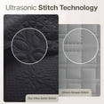 thumbnail image 6 of IR Imperial Rooms 3Pc-Embossed Bedspread Soft Microfiber Floral Modern Quilt Set Lightweight King Black, 6 of 9