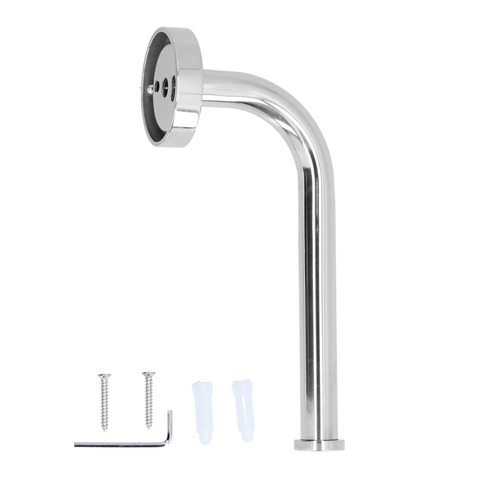 Yajisi 304 Stainless Steel Toilet Paper Holder, Rustproof L-Shaped Roll Paper Rack for Bathroom & Kitchen (19x11x7cm)