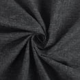 thumbnail image 5 of Sun Zero Treviso Linen Magnetic Closure 100% Blackout Back Tab/Rod Pocket Curtain Panel, 40"W x 84"L, Black, 5 of 10