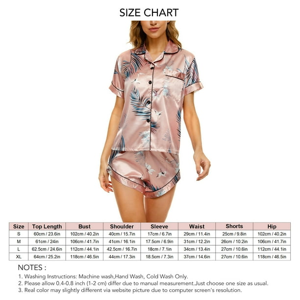 Women Pyjamas Suit Pyjamas Suit Unique Pattern Two Pieces Short Sleepwear V Neck Sleepwear Smart Functionality Walmart