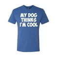 thumbnail image 2 of My Dog Thinks I'm Cool Funny Dog Lover Dog Lover Mens Premium Tri Blend T-Shirt, Vintage Royal, Large, 2 of 3