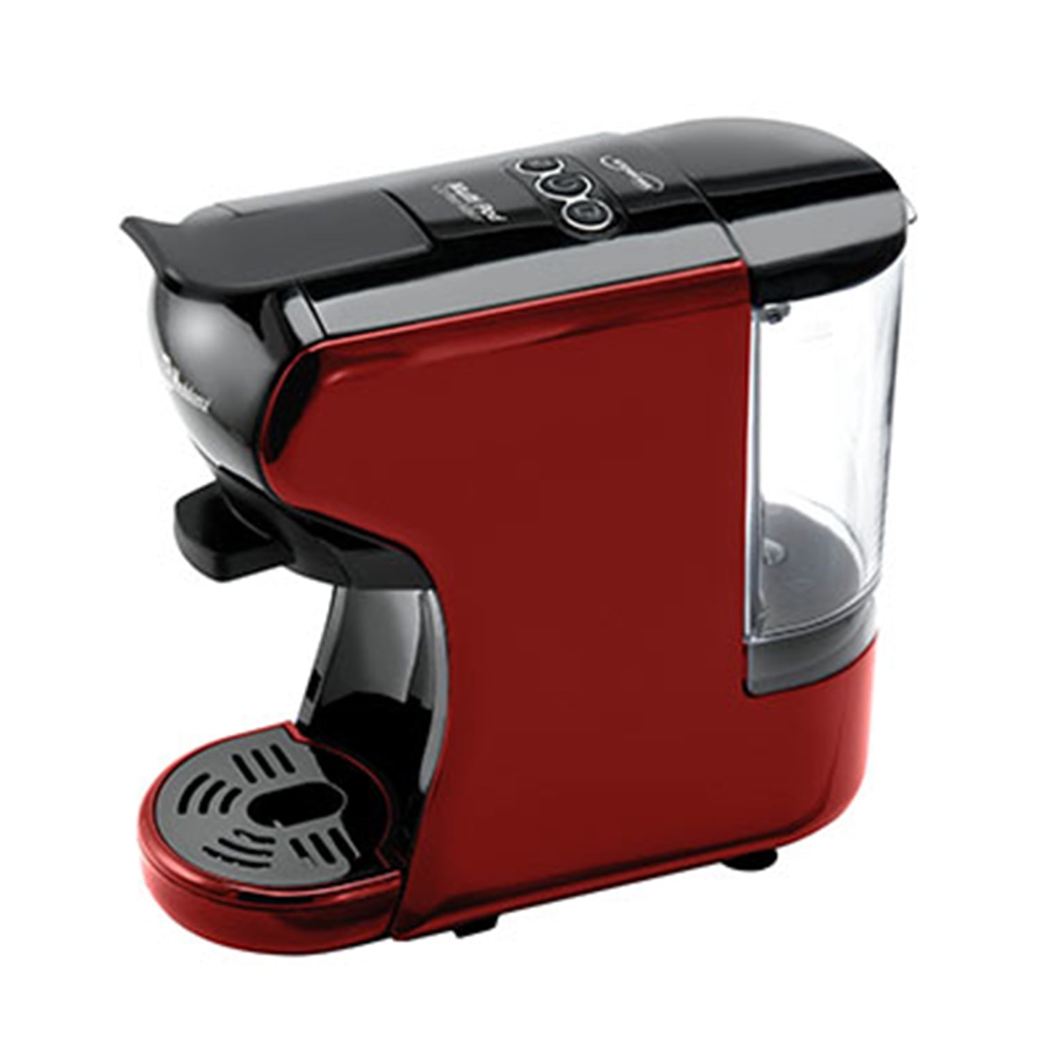 Koblenz Multi Pod Stainless Steel Espresso Coffee Maker, Red and Black