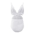 thumbnail image 5 of Ozmmyan Sexy Lingerie for Women, Plus Size Lace Sheer Snap Crotch Pajamas Lace Teddy One Piece Babydoll Sexy Mini Bodysuit for Women Naughty for Play, Gift, on Clearance, 5 of 8