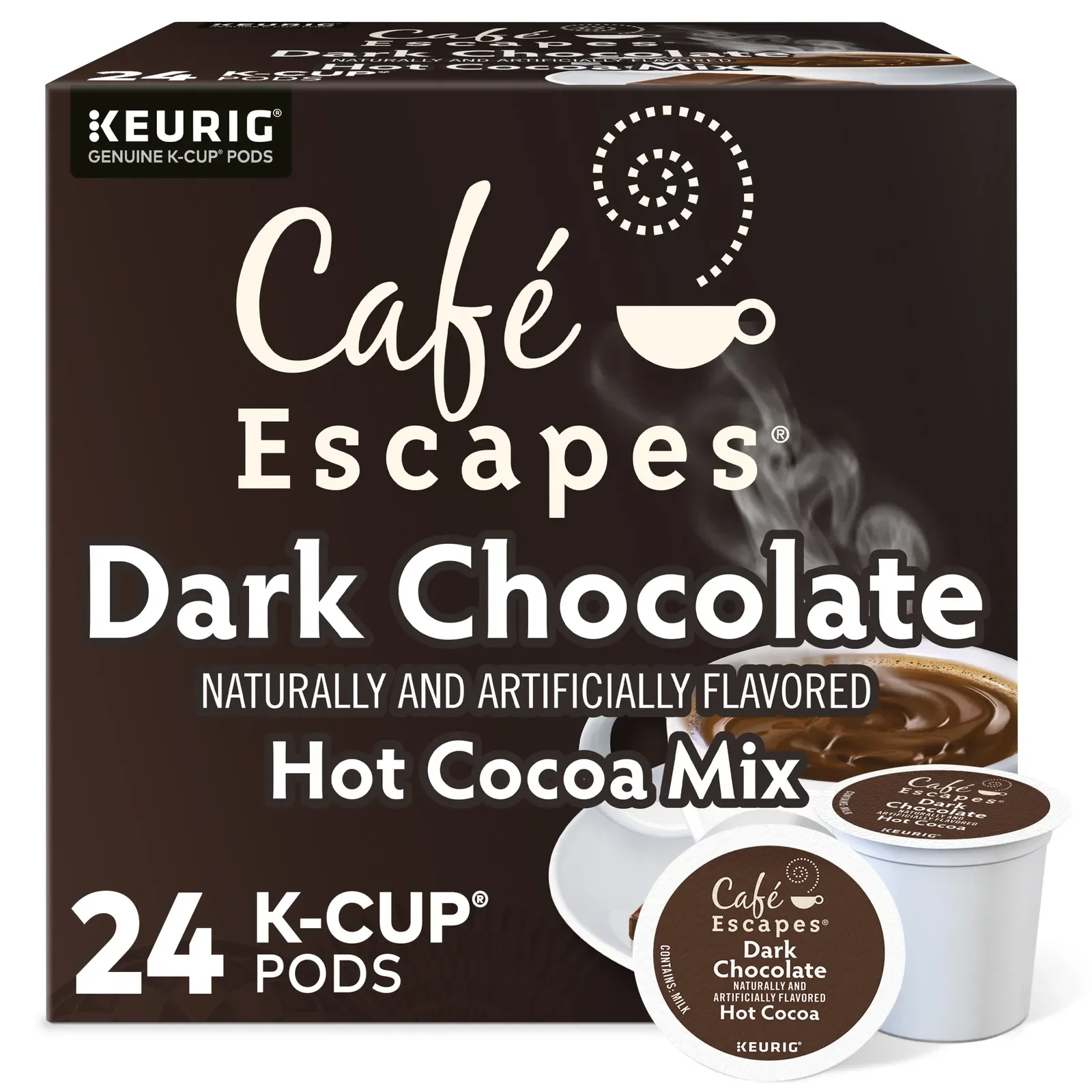 Dark Chocolate Hot Cocoa, K-Cup Pod, 24 Count (Free Shipping)