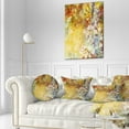 thumbnail image 3 of Designart Little Flowers with Soft Green Leaves - Floral Throw Pillow - 12x20, 3 of 5