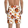 thumbnail image 2 of Balery Thanksgiving Turkey Leaves Men's Cotton Knit Pajama Shorts Waistband & Pockets,Short Pajama Pants-XX-Large, 2 of 8
