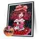 thumbnail image 2 of Cuadros Decorativos DIY taladro redondo completo diamante pintura maquillaje pesado mujer mosaico diamantes de imitación Likrtyny embutido en tela, 2 of 6
