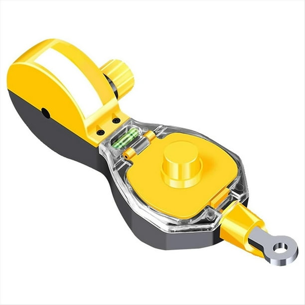 Herramienta de Marcado de Carpintería con Línea de Tiza, Ajuste Automático de la Caja de Cables, Estanqueidad de la Línea para Marcar A Bordo, Medición Manual