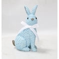 thumbnail image 3 of JEWLALO Easter Bunny Figurine, Easter Tabletop Decoration, Outdoor Garden Statue Rabbit Craft Ornament, for Home Farmhouse Lawn Tabletop Spring Easter Decors (Blue Standing), 3 of 6