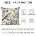 thumbnail image 5 of COMIO Throw Pillow Covers Japanese Chrysanthemum Flower Cushion Covers Leaf Bird Vintage Floral Animal Black White Garden Plant Oriental Spring Home Decorative Throw Pillowcases, 5 of 5